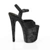 Pleaser - FLAMINGO809WR Sandale à bride à la cheville, Pole dance chaussures - Noir Product image